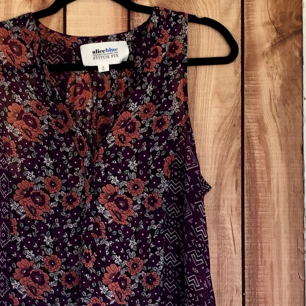 Alice Blue Floral Blouse